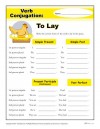 Verb Conjugation: To Lay