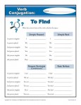 Verb Conjugation Worksheet - To Find