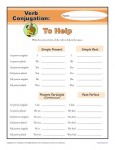 Verb Conjugation Worksheet - To Help