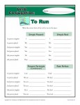 Verb Conjugation Worksheet - To Run