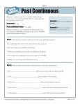 Verb Tenses Worksheet - Past Continuous