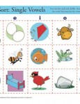 Sort the Single Vowel - Printable Worksheet Practice Activity