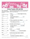 Vowel Teams: OO and OA