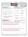 Printable Irony Warm Up Activity for Class or Home