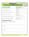 Printable Personification Warm Up Activity for Class or Home