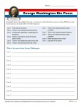 Printable Bio Poem Activity - George Washington
