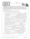 What are Homophones - Free, Printable Worksheet Activity