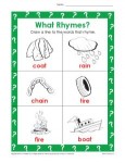 Draw a Line to the Words that Rhyme - Rhyming Worksheet for Kids