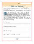 Drawing a Conclusion Printable Worksheet Activity to Improve Reading Comprehension