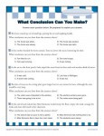 What Conclusion Can You Make? Drawing Conclusions Worksheet Practice Activity