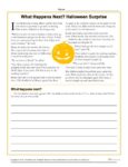 What Happens Next? - Halloween Reading Comprehension Practice