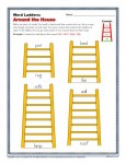 Printable Word Ladders Activity - Things Around the House