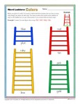 Printable Word Ladders Activity About Colors