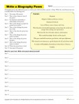 Free, Printable Bio Poem Worksheet - Write One About Yourself!