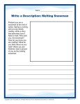Write a Description - Melting Snowman