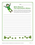 St. Patrick's Day Writing Prompt - The Leprechaun's Wishes