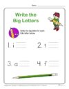 Write the Big Letters
