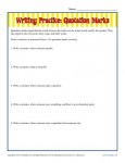 Writing Practice Worksheet - Using Quotation Marks