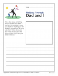 Printable Father's Day Writing Prompt - Dad and I