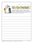 Printable Father's Day Writing Prompt - He's the Greatest!