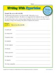 Writing Worksheet Activity - Hyperbole